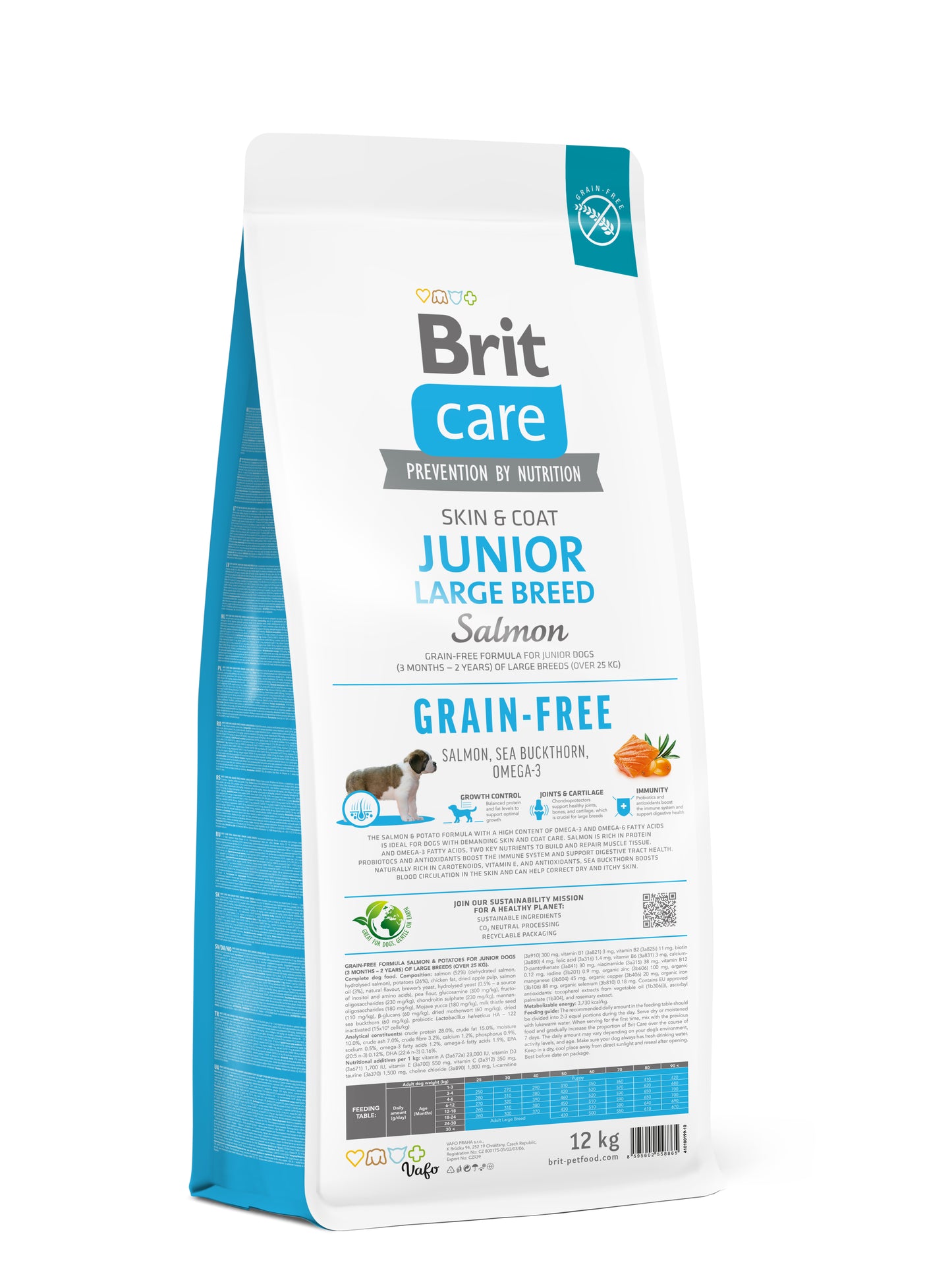 DOG GRAIN-FREE JUNIOR LARGE BREED SALMON 12 KG