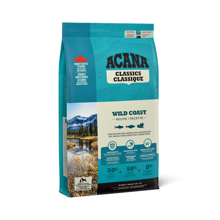 Alimento Acana Classics Wild Coast para perros, fórmula premium con pescado fresco, sin cereales y rico en proteínas (11.4 kg)