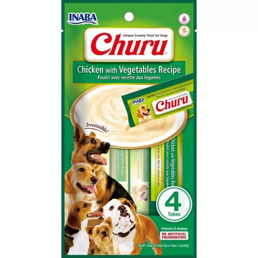 Churu Pollo con Vegetales para Perro 4 und 14 g
