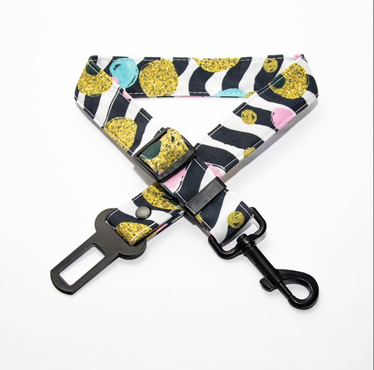 Cinturón de Seguridad para Perros Funky Leopard - Viajes con Estilo y Protección