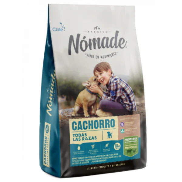 Alimento Nomade para cachorros de todas las razas, nutrición equilibrada que favorece un crecimiento sano y fuerte