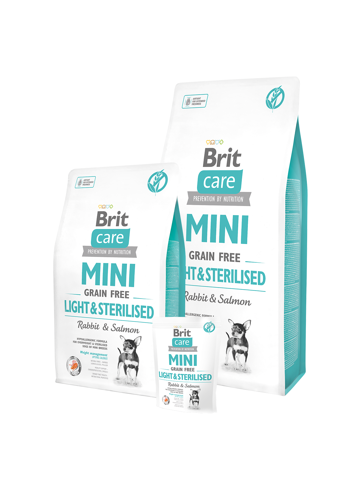 Brit Care Mini Light & Sterilised – Conejo & Salmón 7KG