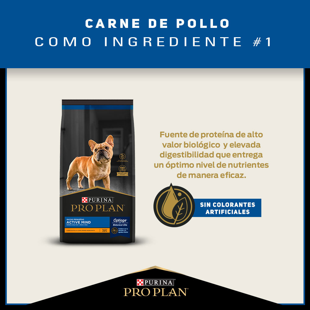 PROPLAN ACTIVE MIND RAZAS PEQUEÑAS +7