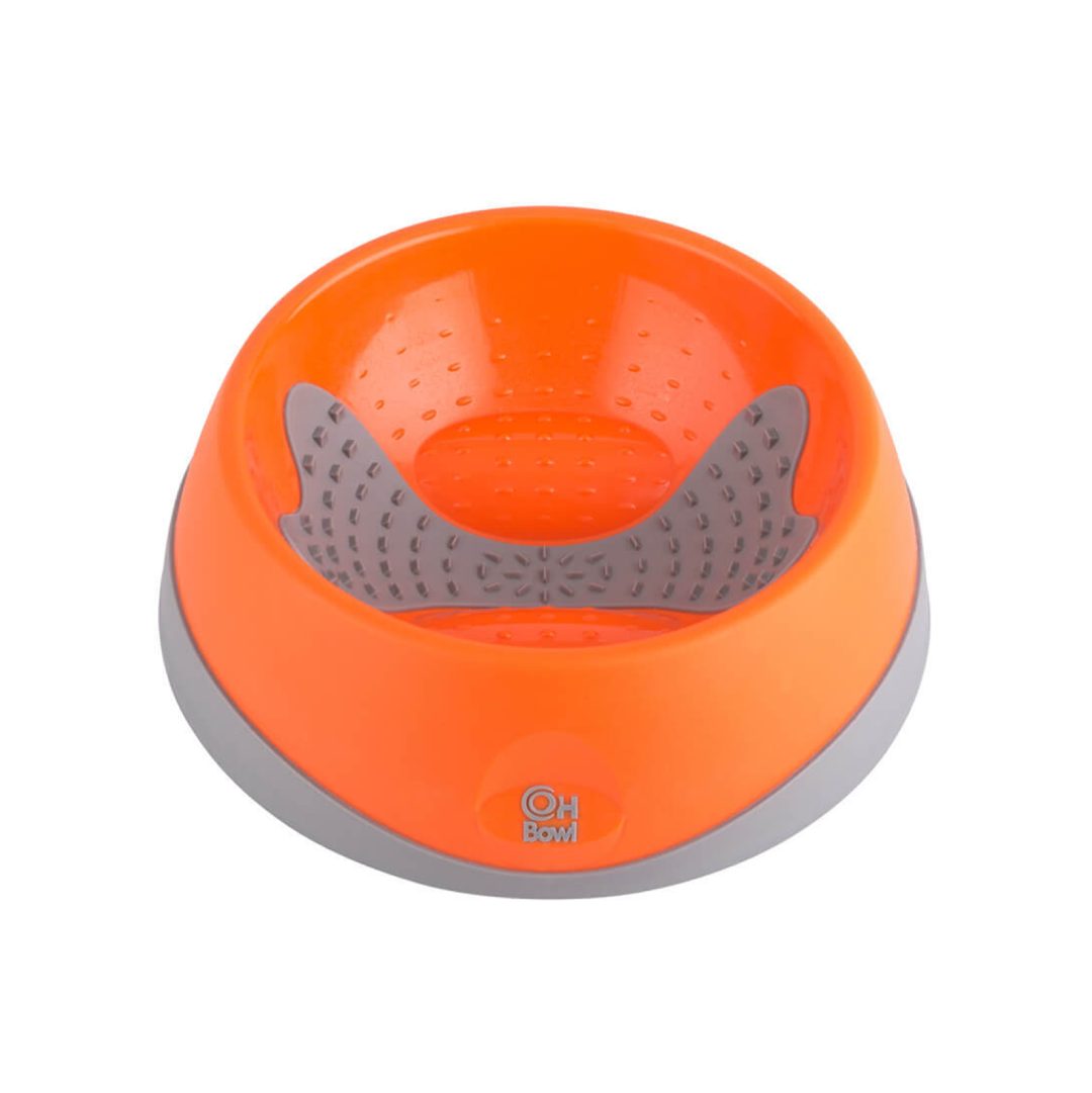 BOWL LM OH ORANGE FOR DOG
