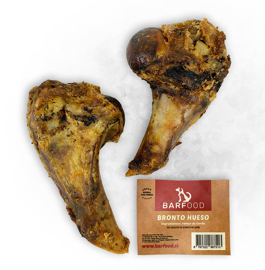 Bronto Hueso Fémur de Cerdo (Snack Natural para Perros)