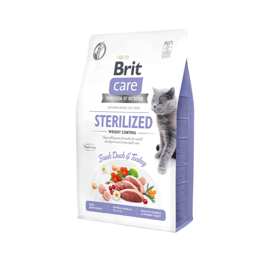 Alimento para gatos esterilizados sin granos, fórmula especializada para el control de peso y salud óptima (2 kg)