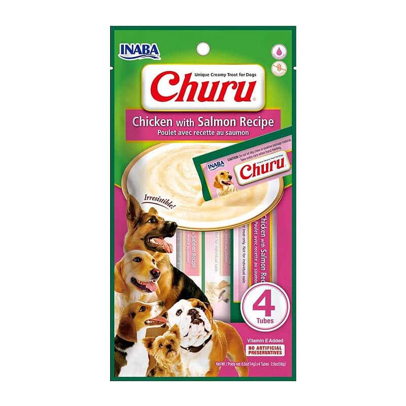 Churu Pollo con Salmón para Perro 4 und 14 g