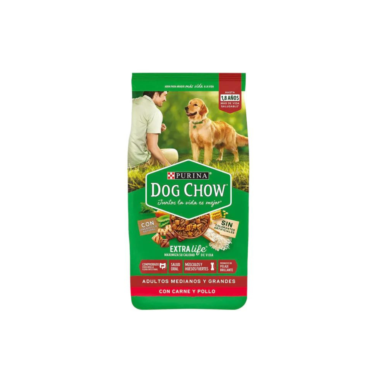 Alimento Dog Chow para perros adultos, nutrición completa y balanceada para una vida saludable y llena de energía
