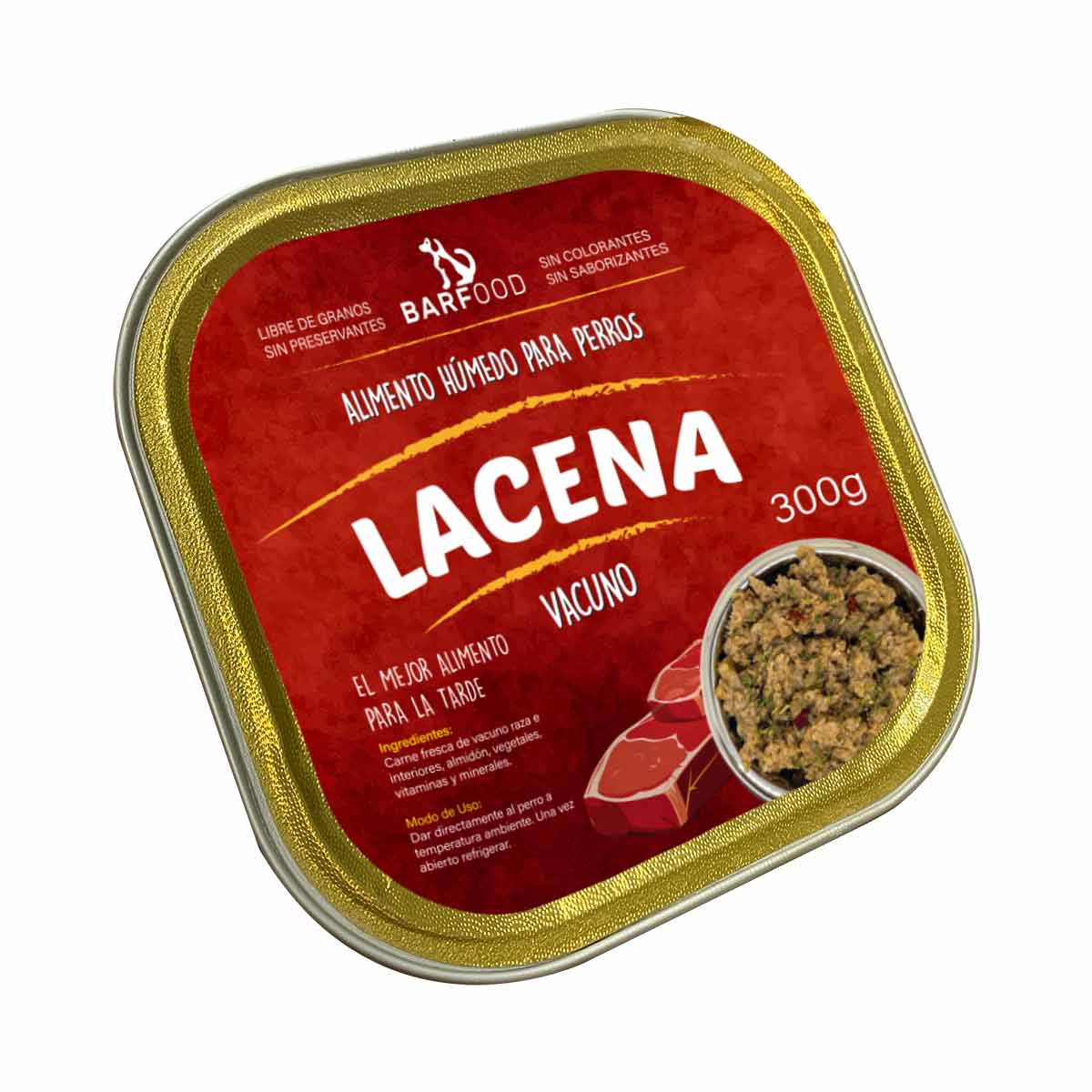 LACENA Vacuno para Perros – Alimento Húmedo Natural 300 g