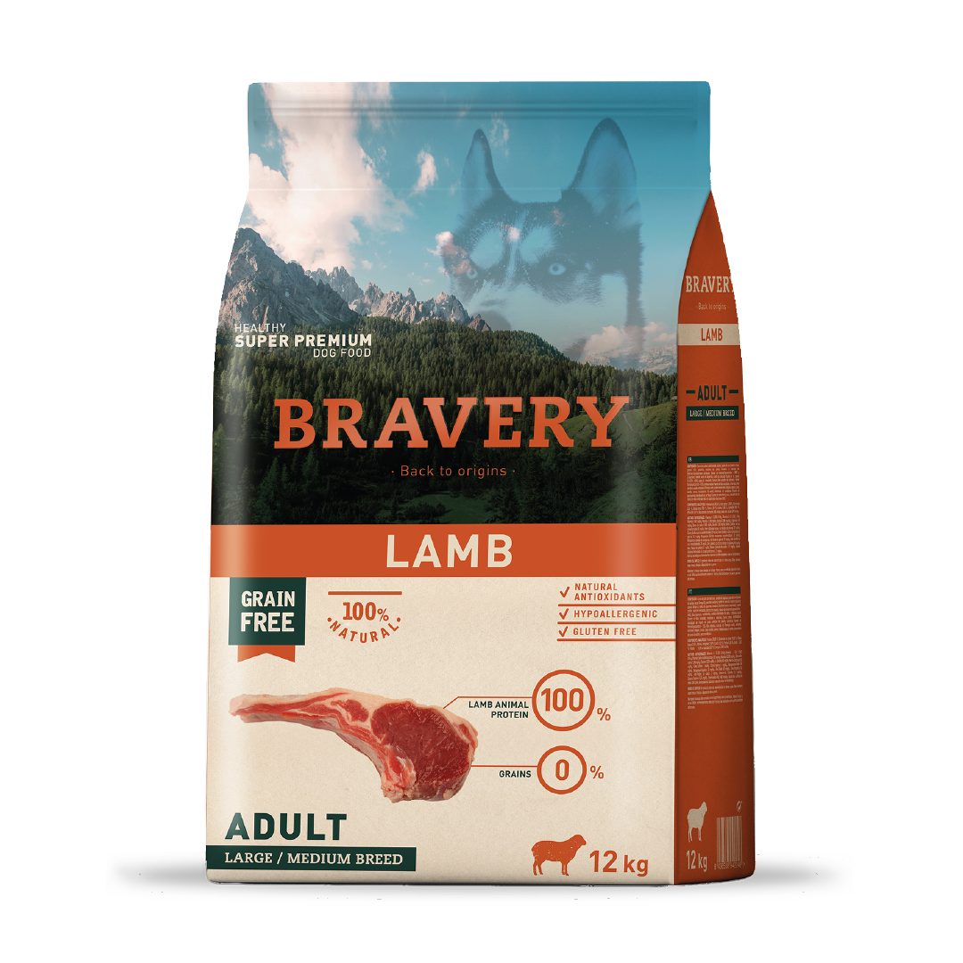 BRAVERY LAMB ADULT LARGE/MEDIUM BREED