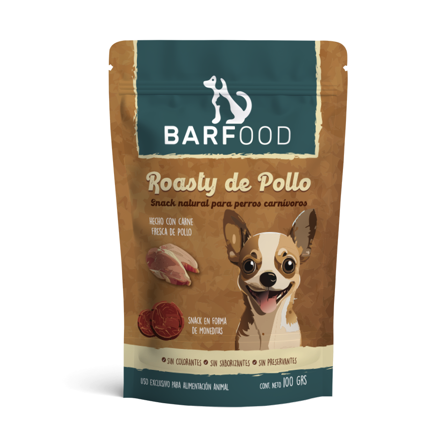 Roasty Pollo 80 g – Snack Natural para Perros