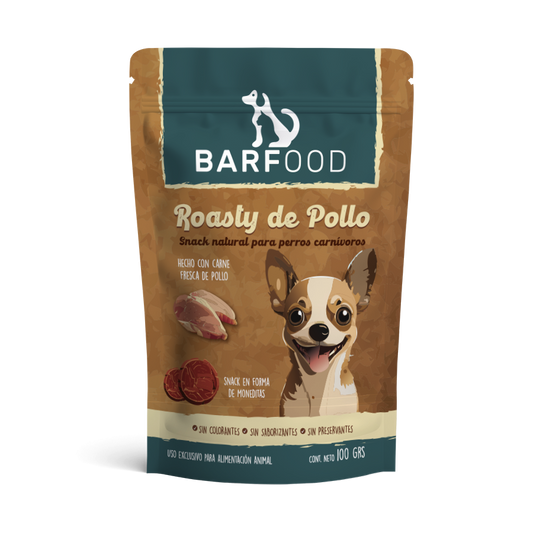 Roasty Pollo 80 g – Snack Natural para Perros