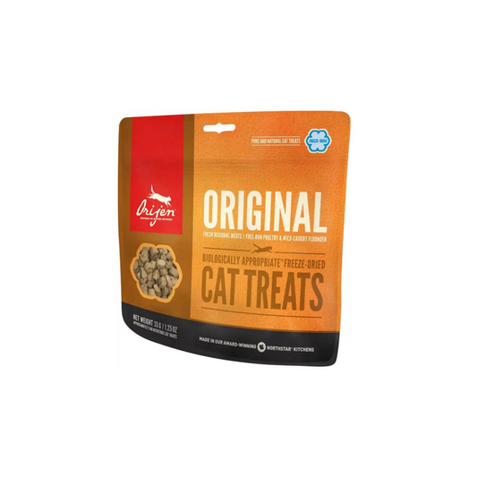 Snack Orijen Original para gatos, bocados naturales con proteínas frescas para una alimentación saludable (35 g)