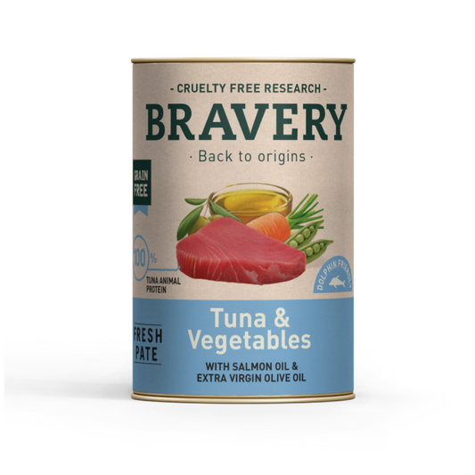 Alimento húmedo para perros, receta de atún con vegetales, nutrición equilibrada y deliciosa (290 g)