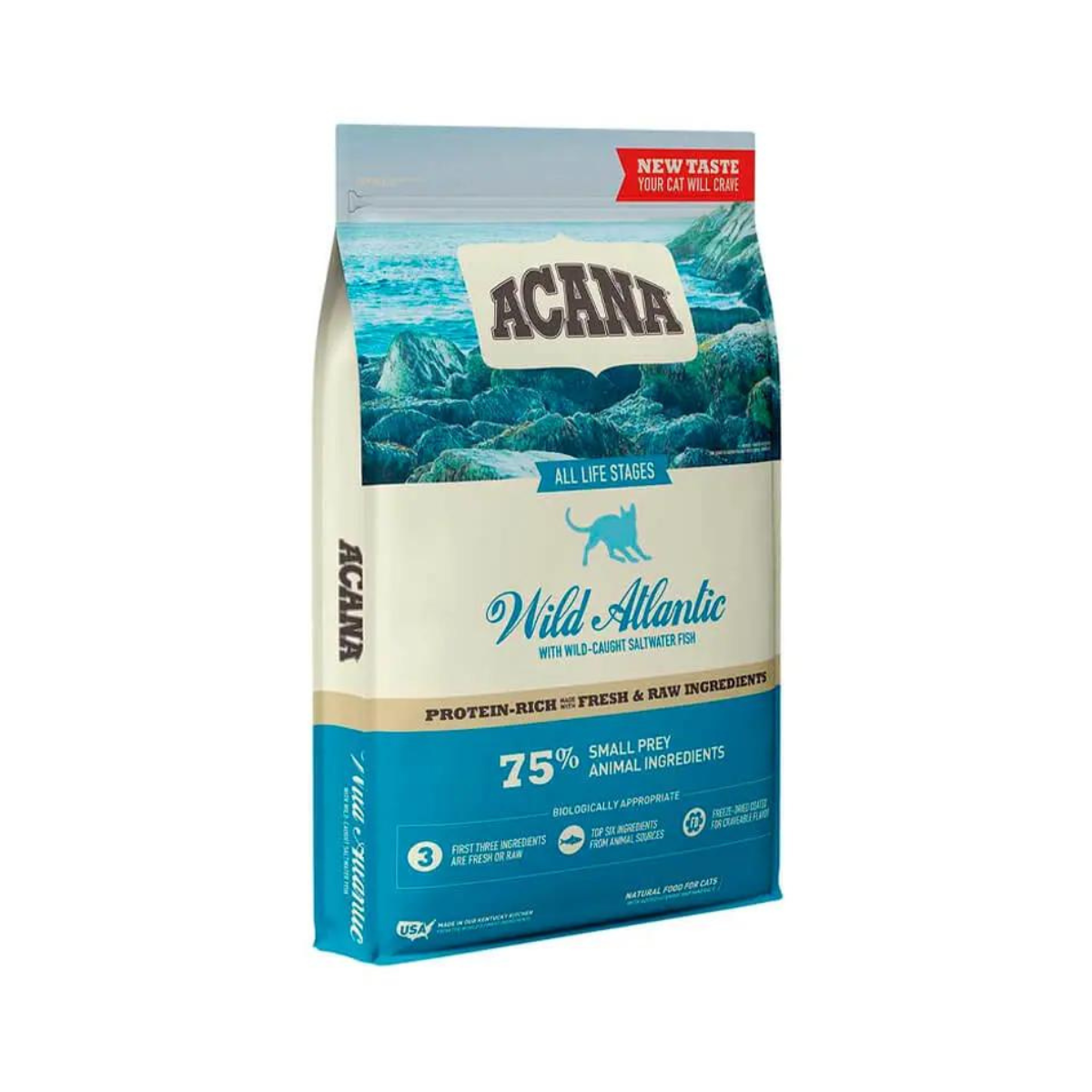 Alimento Acana Wild Atlantic para gatos, receta premium con pescados frescos y sin cereales para una nutrición óptima (1.8 kg)