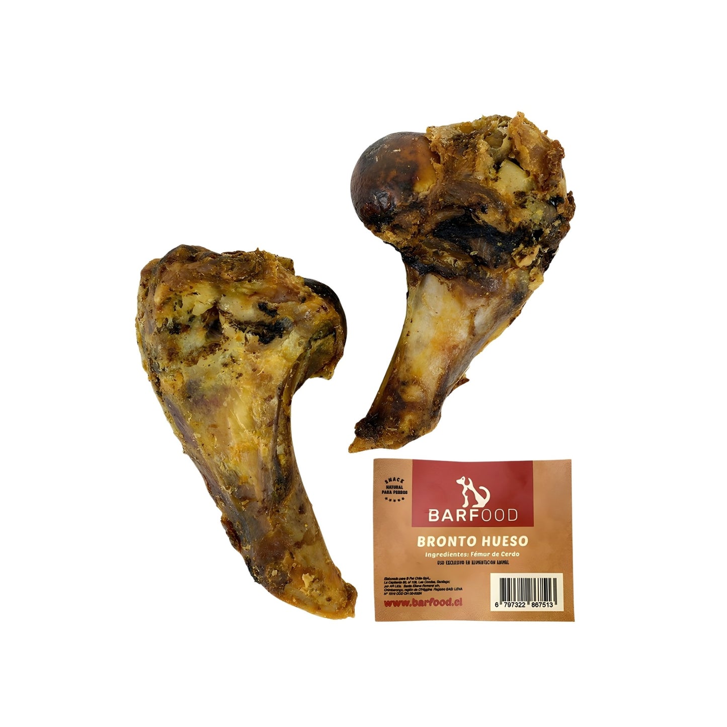 bronto hueso para perros. Hueso para morder gigante para perros, es un snack de larga duración.