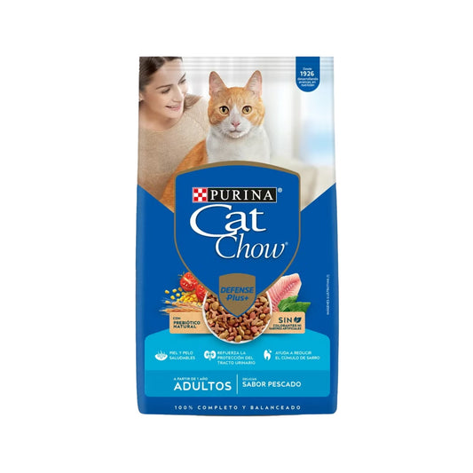 Alimento Purina Cat Chow Adultos Pescado - Omega-3 y Protección Activa