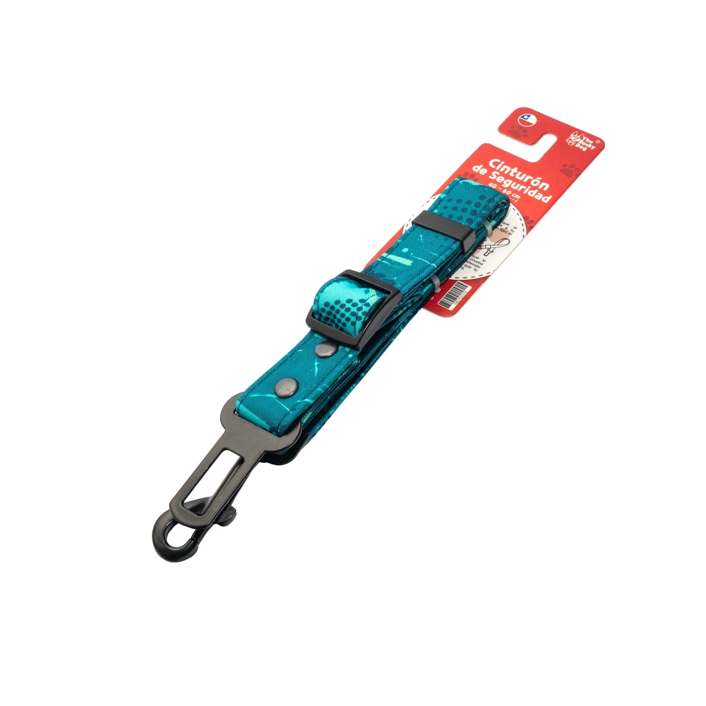 Cinturón de Seguridad para Perros Grunge - Estilo Rebelde y Viajes Seguros